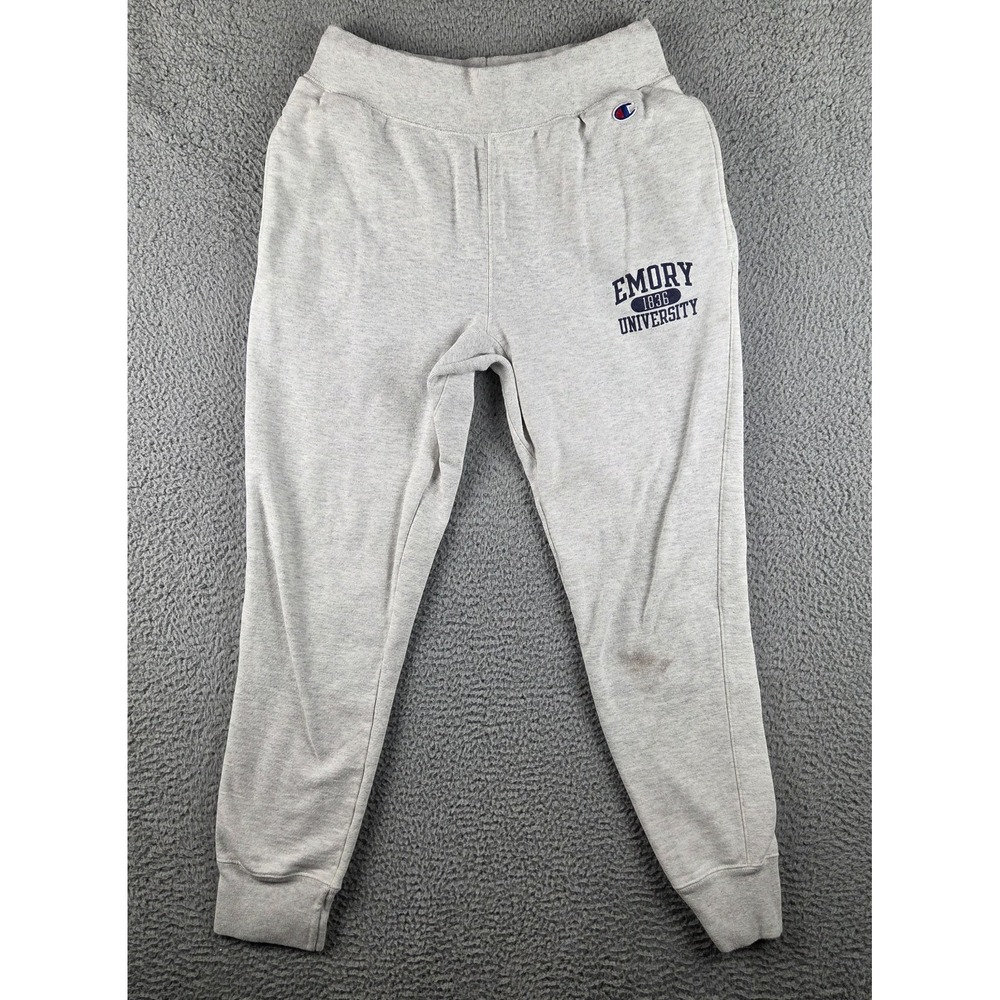 Emory‎ University Sweatpants Mens Medium Gray Champion Reverse Weave